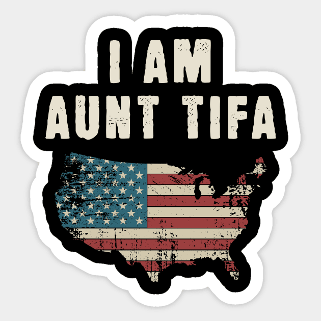 I Am Aunt Tifa Sticker by ArtistTee ⭐⭐⭐⭐⭐